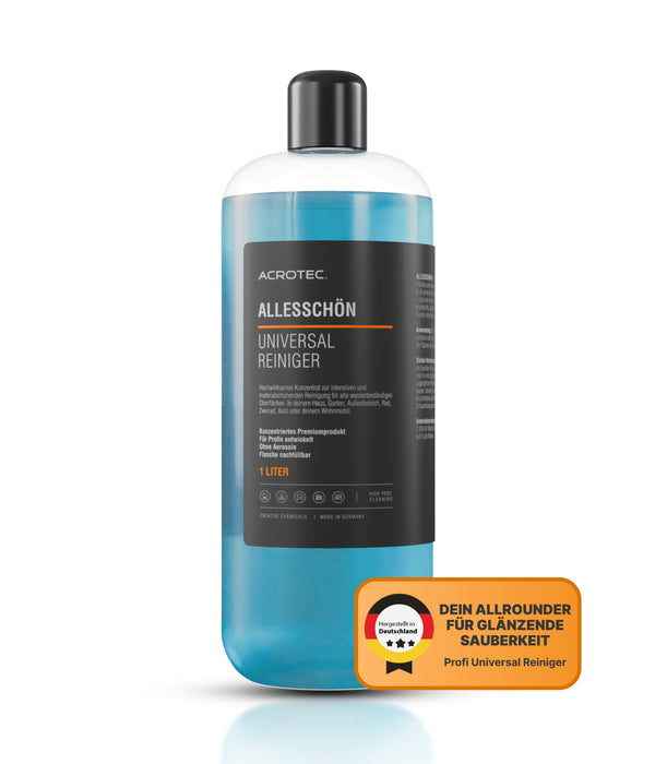 AcroTec® Universal Reiniger ALLESSCHÖN – Reinigungskonzentrat für streifenfreien Glanz
