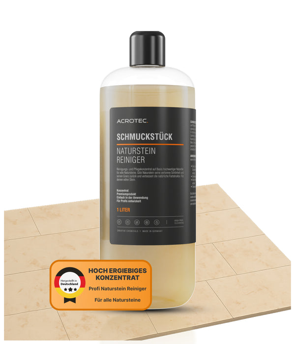 AcroTec® Naturstein Reiniger SCHMUCKSTÜCK 1000 ml – Premiumkonzentrat für Glanz und Farbauffrischung
