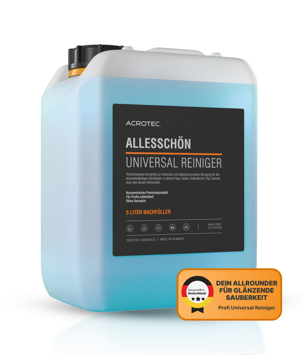 AcroTec® Universal Reiniger ALLESSCHÖN – Reinigungskonzentrat für streifenfreien Glanz
