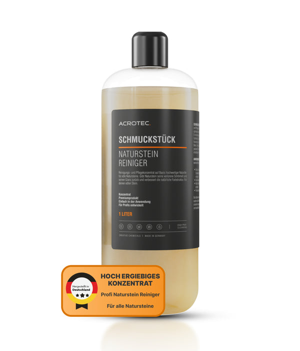 AcroTec® Naturstein Reiniger SCHMUCKSTÜCK 1000 ml – Premiumkonzentrat für Glanz und Farbauffrischung