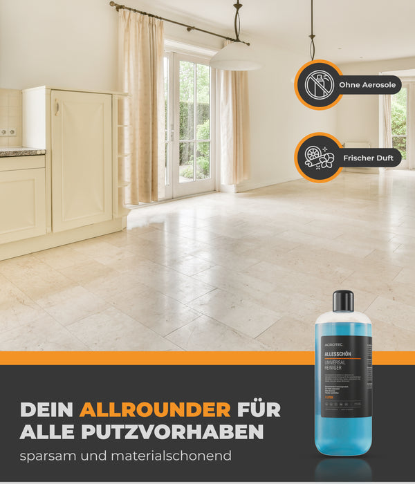 AcroTec® Universal Reiniger ALLESSCHÖN – Reinigungskonzentrat für streifenfreien Glanz